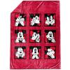 imageDisney Mickey Mouse Expressions Throw Blanket  Measures 50 x 70 inches  Fade Resistant Super Soft Fleece Bedding Official ProductRed  Mickey Mouse