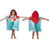 imageDisney The Little Mermaid Ariel Kids BathPoolBeach Hooded Poncho  Super Soft ampamp Absorbent Cotton Towel Measures 22 x 22 Inches Official Disney Product