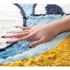 imageJay Franco Bluey Plush Blue Fluffy Accent Rug  3 x 3 ft Area Rug for Kids Bedroom or Living Room Decor