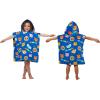 imageJay Franco CoComelon Melon BathPoolBeach Hooded Poncho  Super Soft ampamp Absorbent Cotton Towel Measures 28 x 28 Inches Official CoComelon ProductBlue  Cocomelon