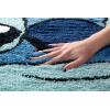 imageJay Franco Disney Lilo and Stitch Plush Blue Fluffy Accent Rug  4 x 2 ft Area Rug for Kids Bedroom or Living Room Decor