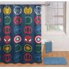 imageJay Franco Disney Mickey Mouse Hello There Shower Curtain ampamp Easy Care Fabric Kids Bath Curtain Official Disney ProductBlue  Avengers