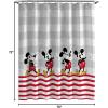 imageJay Franco Disney Mickey Mouse Hello There Shower Curtain ampamp Easy Care Fabric Kids Bath Curtain Official Disney ProductMulti  Mickey Mouse