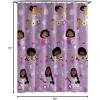 imageJay Franco Disney Mickey Mouse Hello There Shower Curtain ampamp Easy Care Fabric Kids Bath Curtain Official Disney ProductPurple  Encanto