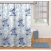 imageJay Franco Disney Mickey Mouse Hello There Shower Curtain ampamp Easy Care Fabric Kids Bath Curtain Official Disney ProductWhite  Stitch