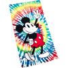 imageJay Franco Disney Mickey Mouse Rainbow Tie Dye Kids Large BathPoolBeach Towel  Super Soft ampamp Absorbent Fade Resistant Cotton Towel Measures 34 x 64 inches Official Disney Product