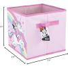 imageJay Franco Disney Minnie Mouse Unicorns Are Real 4 Pack Collapsible Cube Storage Bins  Kids Foldable Organizer with Handles Official Disney Product
