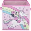 imageJay Franco Disney Minnie Mouse Unicorns Are Real 4 Pack Collapsible Cube Storage Bins  Kids Foldable Organizer with Handles Official Disney Product
