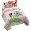imageJay Franco Disney Wish Twin Comforter Set  5 Piece Bed Set Includes Sheet Set ampamp Pillow Covers  Super Soft Kids Bedding Features Asha Valentino ampamp StarPink  Tiana