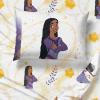 imageJay Franco Disney Wish Twin Comforter Set  5 Piece Bed Set Includes Sheet Set ampamp Pillow Covers  Super Soft Kids Bedding Features Asha Valentino ampamp StarPurple  Wish