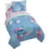 imageJay Franco Disney Wish Twin Comforter Set  5 Piece Bed Set Includes Sheet Set ampamp Pillow Covers  Super Soft Kids Bedding Features Asha Valentino ampamp StarBlue  Lilo  Stitch