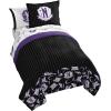 imageJay Franco Disney Wish Twin Comforter Set  5 Piece Bed Set Includes Sheet Set ampamp Pillow Covers  Super Soft Kids Bedding Features Asha Valentino ampamp StarBlack  Wenesday