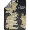 imageJay Franco Game of Thrones Plush 46quot x 60quot Fleece Throw Blanket  Fade Resistant Cozy Map of Westeros BlackMulti  Game of Thrones