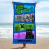 imageJay Franco Harry Potter Hogwarts Castle Kids Bath Pool Beach Towel  Super Soft ampamp Absorbent 100 Cotton Towel Measures 28 x 58Multi  Minecraft