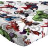 imageJay Franco Marvel Avengers Comics Good Guys 3 Piece Twin Sheet Set  Features Captain America Hulk Iron Man Spiderman and Thor  Fade Resistant Polyester Microfiber Fill Official Marvel ProductMulti  Avengers