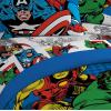 imageJay Franco Marvel Avengers Comics Good Guys 3 Piece Twin Sheet Set  Features Captain America Hulk Iron Man Spiderman and Thor  Fade Resistant Polyester Microfiber Fill Official Marvel ProductGood Guys Blue