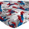 imageJay Franco Marvel Avengers Comics Good Guys 3 Piece Twin Sheet Set  Features Captain America Hulk Iron Man Spiderman and Thor  Fade Resistant Polyester Microfiber Fill Official Marvel ProductWhite  Spiderman
