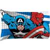 imageJay Franco Marvel Avengers Comics Good Guys 3 Piece Twin Sheet Set  Features Captain America Hulk Iron Man Spiderman and Thor  Fade Resistant Polyester Microfiber Fill Official Marvel ProductGood Guys Blue