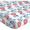 imageJay Franco Marvel Avengers Comics Good Guys 3 Piece Twin Sheet Set  Features Captain America Hulk Iron Man Spiderman and Thor  Fade Resistant Polyester Microfiber Fill Official Marvel ProductWhite  Captain America