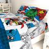 imageJay Franco Marvel Avengers Comics Good Guys 3 Piece Twin Sheet Set  Features Captain America Hulk Iron Man Spiderman and Thor  Fade Resistant Polyester Microfiber Fill Official Marvel ProductGood Guys Blue