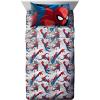 imageJay Franco Marvel Avengers Comics Good Guys 3 Piece Twin Sheet Set  Features Captain America Hulk Iron Man Spiderman and Thor  Fade Resistant Polyester Microfiber Fill Official Marvel ProductWhite  Spiderman