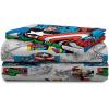 imageJay Franco Marvel Avengers Comics Good Guys 3 Piece Twin Sheet Set  Features Captain America Hulk Iron Man Spiderman and Thor  Fade Resistant Polyester Microfiber Fill Official Marvel ProductGood Guys Blue