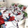 imageJay Franco Marvel Avengers Comics Good Guys 3 Piece Twin Sheet Set  Features Captain America Hulk Iron Man Spiderman and Thor  Fade Resistant Polyester Microfiber Fill Official Marvel ProductMulti  Avengers