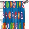 imageJay Franco Marvel Avengers Fighting Team 84quot Inch Drapes  Beautiful Room Dcor ampamp Easy Set Up Bedding  Curtains Include 2 Tiebacks 4 Piece Set Official Marvel ProductBlue  Super Hero Adventures