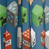 imageJay Franco Marvel Avengers Fighting Team 84quot Inch Drapes  Beautiful Room Dcor ampamp Easy Set Up Bedding  Curtains Include 2 Tiebacks 4 Piece Set Official Marvel ProductBlue  Minecraft