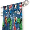imageJay Franco Marvel Avengers Fighting Team 84quot Inch Drapes  Beautiful Room Dcor ampamp Easy Set Up Bedding  Curtains Include 2 Tiebacks 4 Piece Set Official Marvel ProductBlue  Avengers