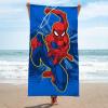 imageJay Franco Marvel Avengers Kids Bath Pool Beach Towel  Super Soft ampamp Absorbent 100 Cotton Towel Measures 28 x 58 Features Hulk Thor ampamp Iron ManBlue  Spiderman