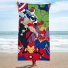 imageJay Franco Marvel Avengers Kids Bath Pool Beach Towel  Super Soft ampamp Absorbent 100 Cotton Towel Measures 28 x 58 Features Hulk Thor ampamp Iron ManMulti  Avengers