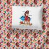 imageJay Franco Marvel Deadpool Comic Sketch Queen Size Sheet Set  Super Soft 4 Piece Bedding Set  Microfiber Sheets Includes Reversible Pillow CoversPink  Moana
