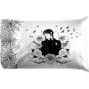 imageJay Franco Marvel Deadpool Comic Sketch Queen Size Sheet Set  Super Soft 4 Piece Bedding Set  Microfiber Sheets Includes Reversible Pillow CoversWhite  Wednesday