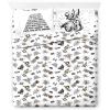 imageJay Franco Marvel Deadpool Comic Sketch Queen Size Sheet Set  Super Soft 4 Piece Bedding Set  Microfiber Sheets Includes Reversible Pillow CoversWhite  Star Wars 01
