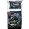 imageJay Franco Marvel Miles Morales New Kid 7 Piece Queen Bed Set  Includes Comforter ampamp Sheet Set Bedding  Super Soft Fade Resistant Microfiber Official Marvel ProductMulti  Monster Jam