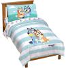 imageJay Franco Marvel Miles Morales New Kid 7 Piece Queen Bed Set  Includes Comforter ampamp Sheet Set Bedding  Super Soft Fade Resistant Microfiber Official Marvel ProductMulti  Bluey
