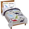 imageJay Franco Marvel Miles Morales New Kid 7 Piece Queen Bed Set  Includes Comforter ampamp Sheet Set Bedding  Super Soft Fade Resistant Microfiber Official Marvel ProductGray  Dinosaur
