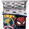 imageJay Franco Marvel Miles Morales New Kid 7 Piece Queen Bed Set  Includes Comforter ampamp Sheet Set Bedding  Super Soft Fade Resistant Microfiber Official Marvel ProductMulti  Marvel