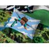imageJay Franco Marvel Miles Morales New Kid 7 Piece Queen Bed Set  Includes Comforter ampamp Sheet Set Bedding  Super Soft Fade Resistant Microfiber Official Marvel ProductGreen  Minecraft