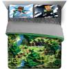 imageJay Franco Marvel Miles Morales New Kid 7 Piece Queen Bed Set  Includes Comforter ampamp Sheet Set Bedding  Super Soft Fade Resistant Microfiber Official Marvel ProductGreen  Minecraft