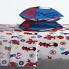 imageJay Franco Marvel Miles Morales New Kid 7 Piece Queen Bed Set  Includes Comforter ampamp Sheet Set Bedding  Super Soft Fade Resistant Microfiber Official Marvel ProductBlue  Spidey  Friends