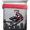 imageJay Franco Marvel Miles Morales New Kid 7 Piece Queen Bed Set  Includes Comforter ampamp Sheet Set Bedding  Super Soft Fade Resistant Microfiber Official Marvel ProductGray  Miles Morales