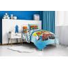imageJay Franco Marvel Miles Morales New Kid 7 Piece Queen Bed Set  Includes Comforter ampamp Sheet Set Bedding  Super Soft Fade Resistant Microfiber Official Marvel ProductBlue  Blaze
