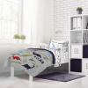 imageJay Franco Marvel Miles Morales New Kid 7 Piece Queen Bed Set  Includes Comforter ampamp Sheet Set Bedding  Super Soft Fade Resistant Microfiber Official Marvel ProductGray  Dinosaur