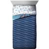 imageJay Franco Marvel Miles Morales New Kid 7 Piece Queen Bed Set  Includes Comforter ampamp Sheet Set Bedding  Super Soft Fade Resistant Microfiber Official Marvel ProductBlue  Star Wars