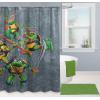 imageJay Franco Marvel Spiderman Fabric Shower Curtain  Kids Grey Bathroom DecorGrey  Tmnt