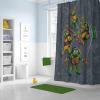 imageJay Franco Marvel Spiderman Fabric Shower Curtain  Kids Grey Bathroom DecorGrey  Tmnt