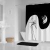 imageJay Franco Marvel Spiderman Fabric Shower Curtain  Kids Grey Bathroom DecorMulti  Nightmare Before Christmas