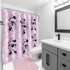 imageJay Franco Marvel Spiderman Fabric Shower Curtain  Kids Grey Bathroom DecorPink  Minnie Mouse